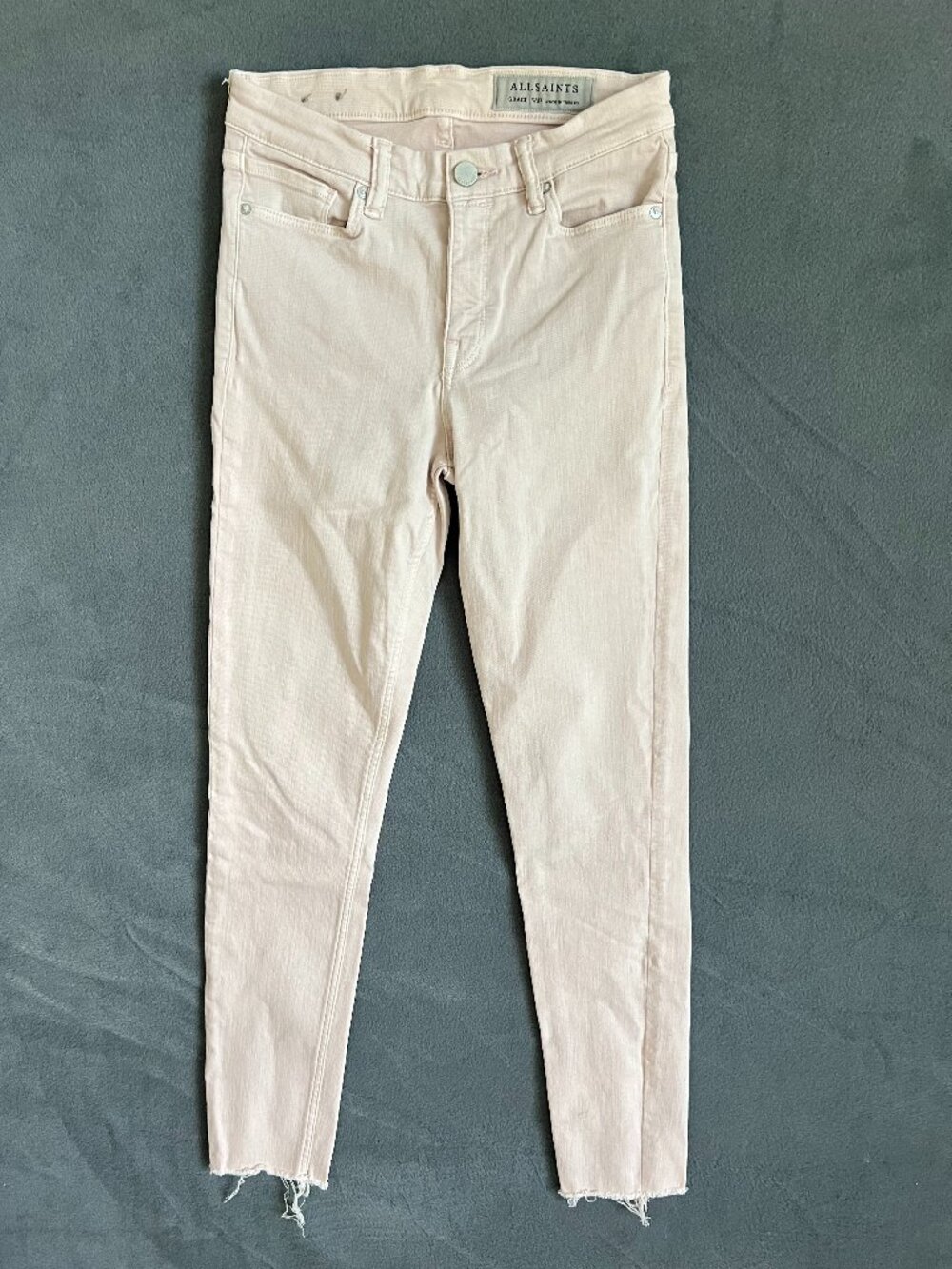 All Saints Grace Pink Skinny Jeans 27